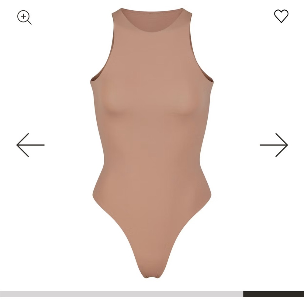 SKIMS fits everybody high neck bodysuit in Sienna ,sz small - Picture 6 of 8
